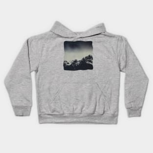 Misty Dark Mountains Kids Hoodie